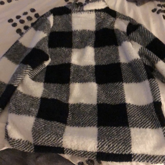 Checkered Fuzzy Pullover - Picture 3 of 3